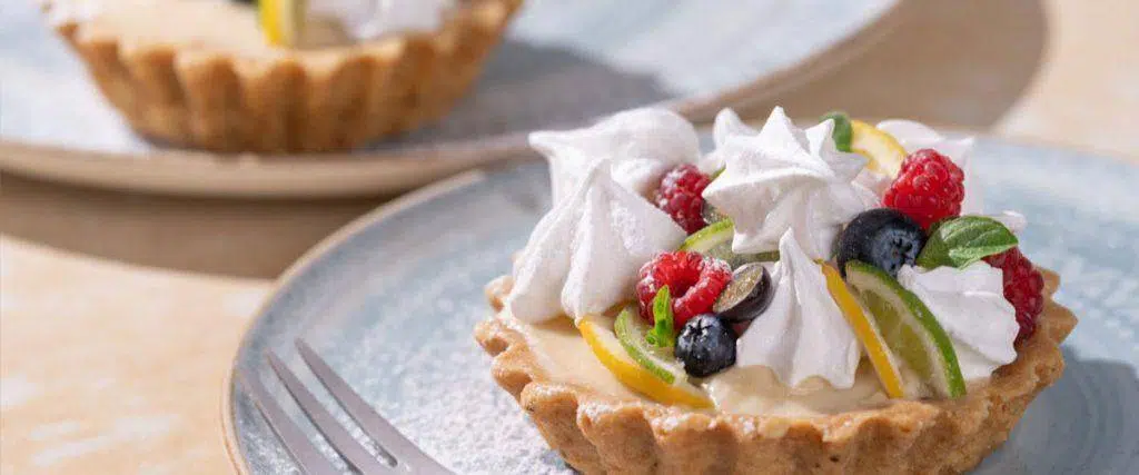 Tartaleta de choco limón y merengue